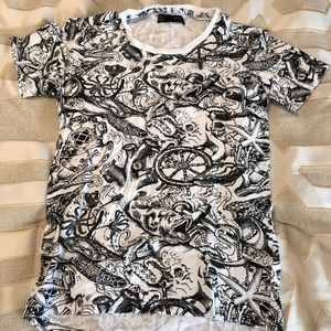 Bershka Graphic T Shirt Size Small